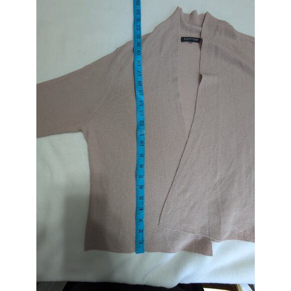 Eileen Fisher Cardigan Sz Small Pink Open Front Viscose Blend‎ Stretch Blush - Picture 8 of 9